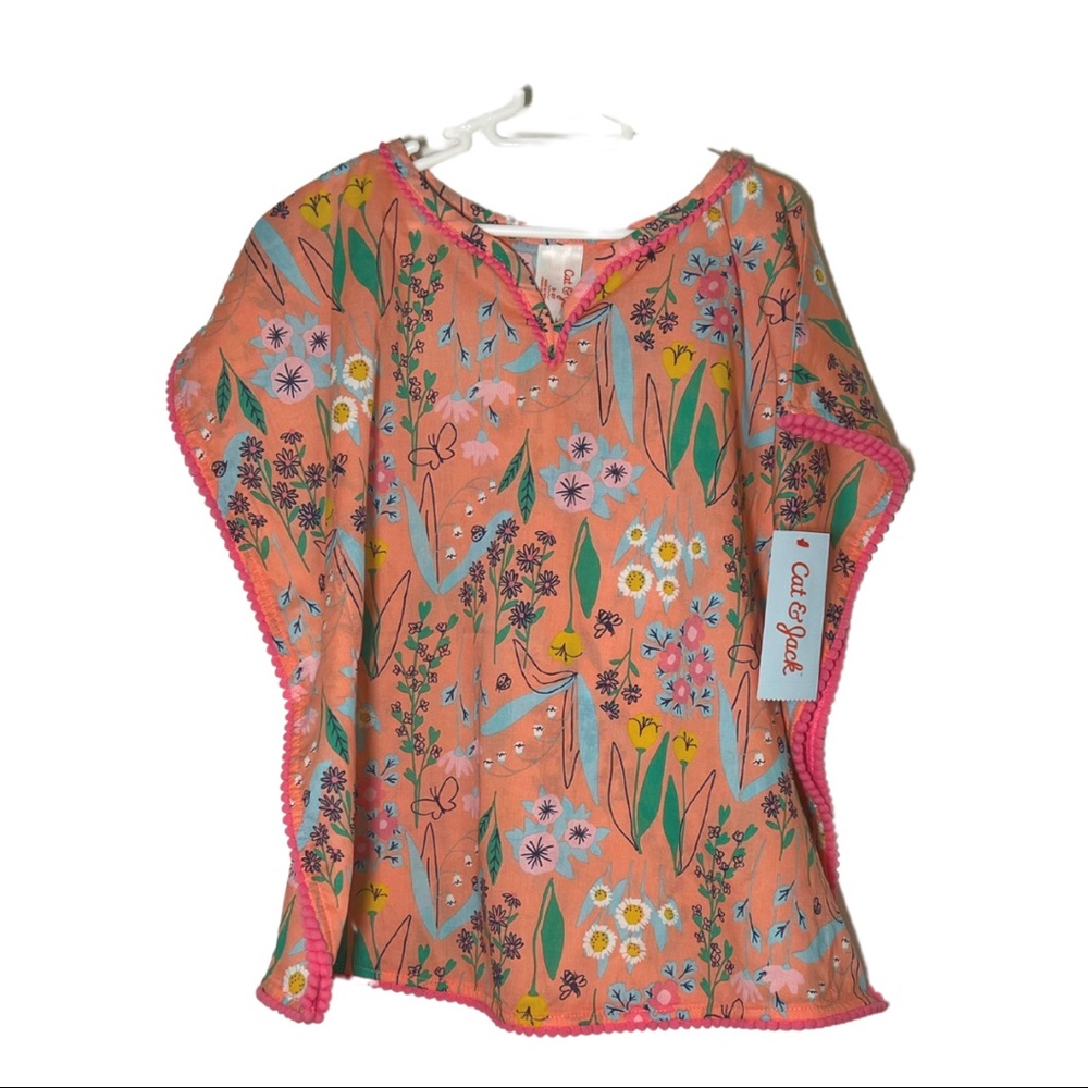 Cat & Jack NWT Caftan Swimsuit Coverup